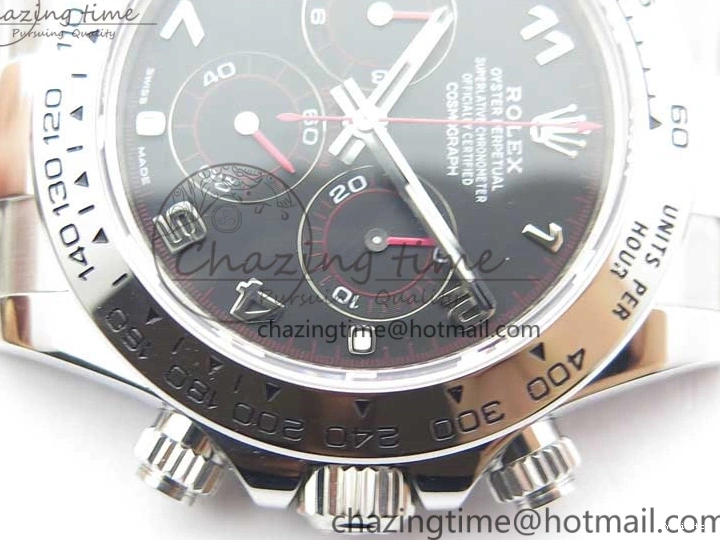 Bracelet Edition 1:1 Daytona Case 116509 Best SS 904L Dial and Noob Black SS SA4130 V3 0513